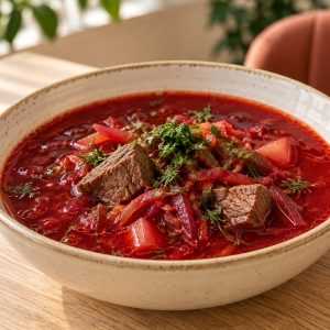 Борщ с говядиной