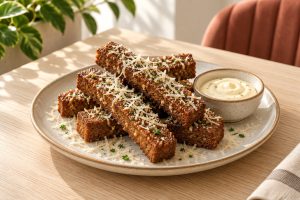 Гренки чесночные с сыром пармезан