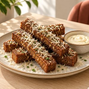 Гренки чесночные с сыром пармезан