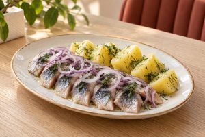 Сельдь с картофелем