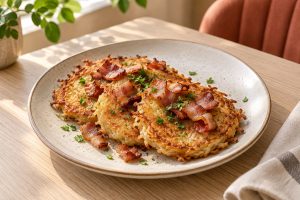 Драники картофельные с беконом