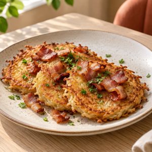 Драники картофельные с беконом